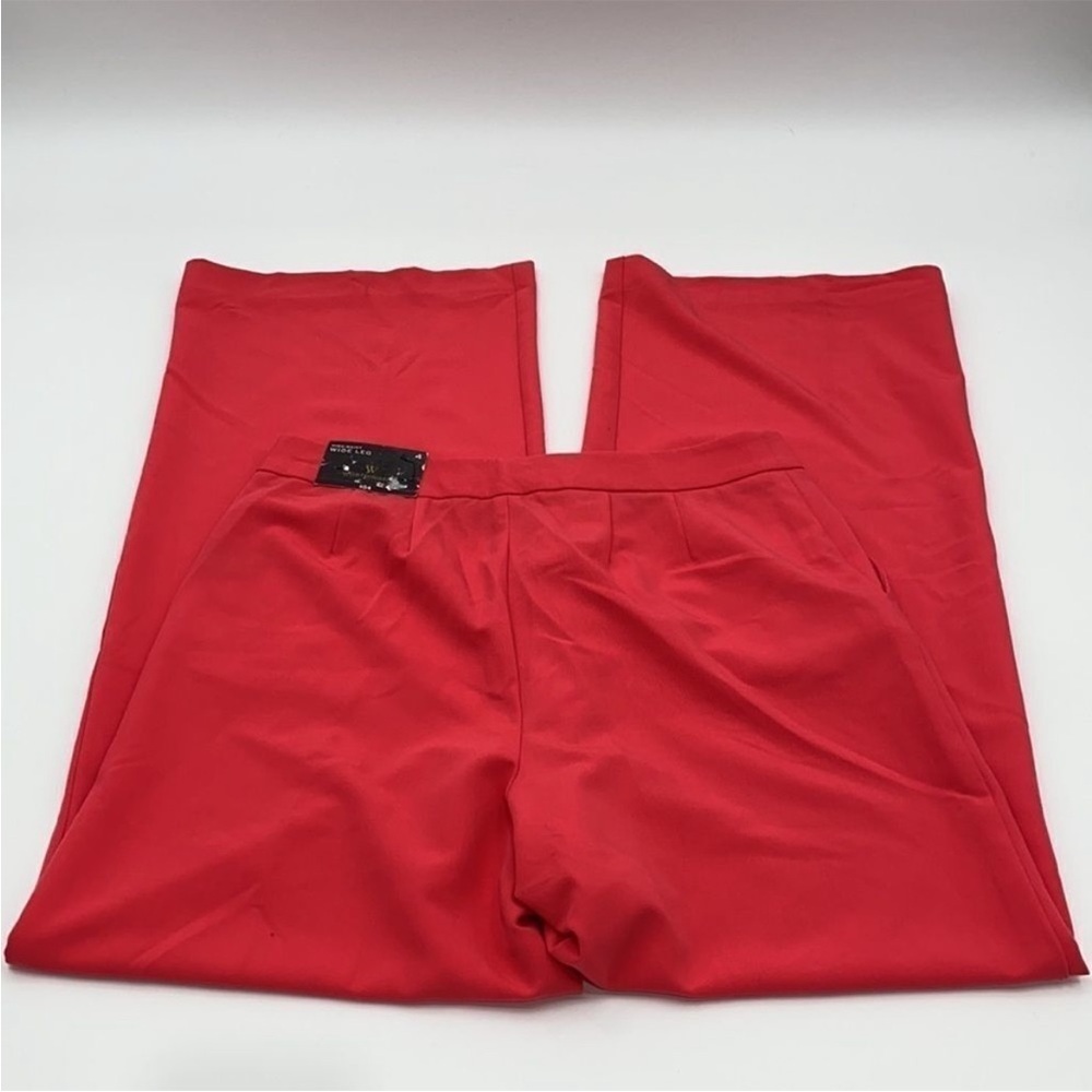 Worthington Wide Leg High Waist Trouser S: 4